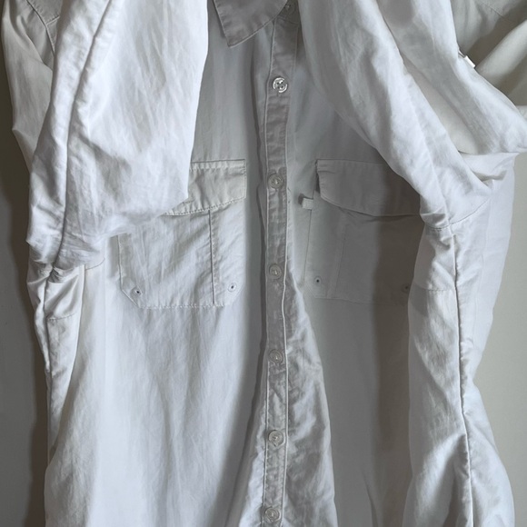 Columbia White Women’s Omni-Shade Button-Up Size XL Shirt GUC - Picture 4 of 7